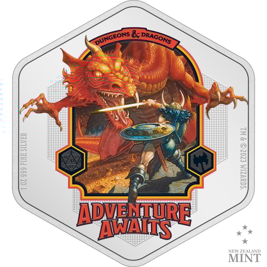 Dungeons & Dragons 1oz Silver Coin- Prototype Shown