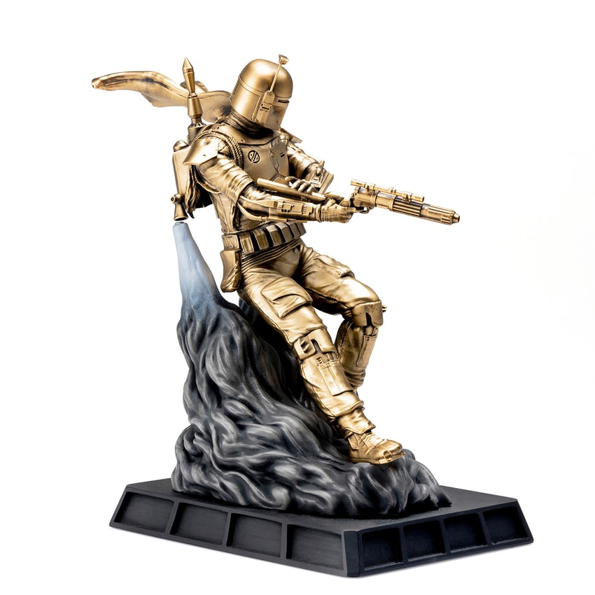 Boba Fett Battle Ready Figurine (Gilt Edition)- Prototype Shown View 5
