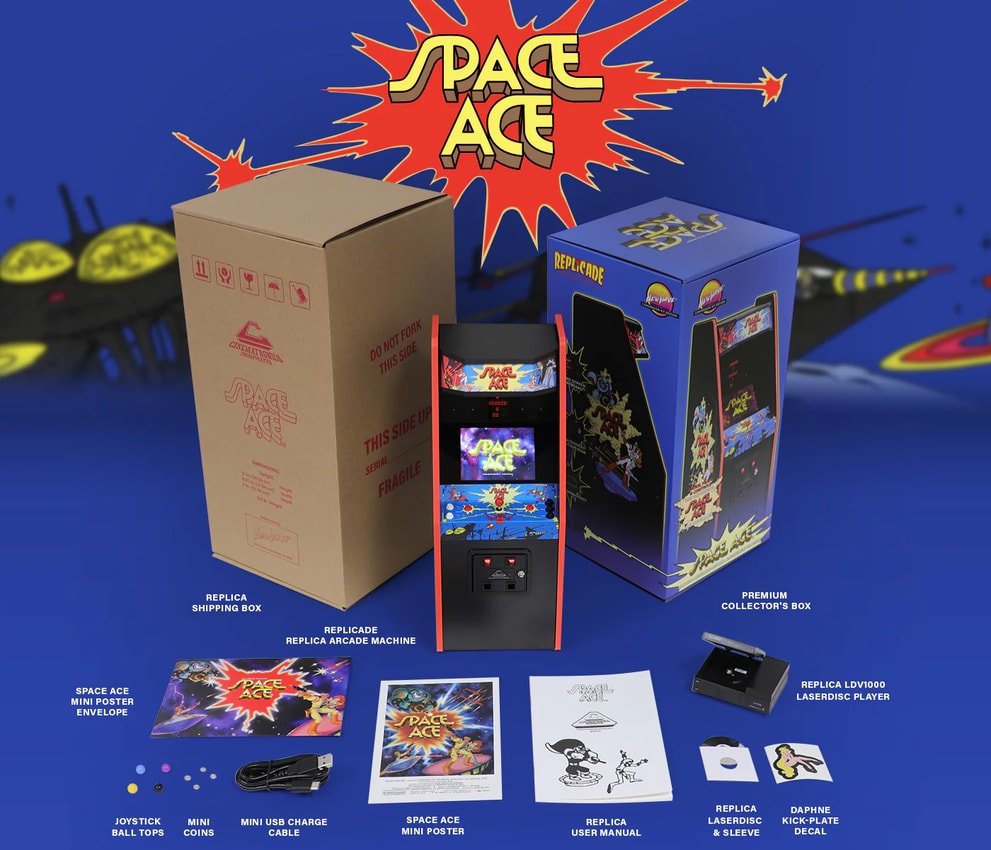 Space Ace Conversion Kit X RepliCade- Prototype Shown