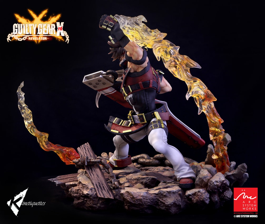 Guilty Gear Sol Badguy - The Bounty Hunter Diorama - Prototype Shown View 6
