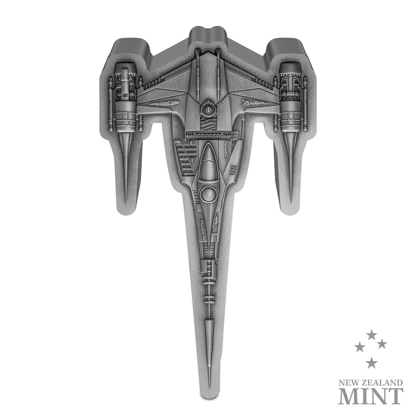 The Mandalorian's N-1 Starfighter 3oz Silver Coin by New