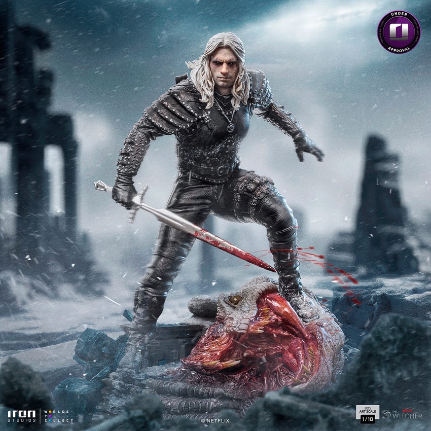 Geralt of Rivia Scale 1:10 Scale Statue by Iron Studios | Sideshow
