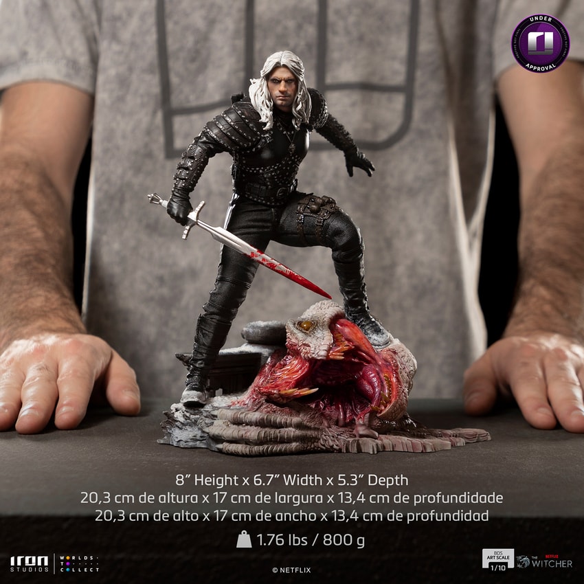 Geralt of Rivia Scale 1:10 Scale Statue by Iron Studios | Sideshow