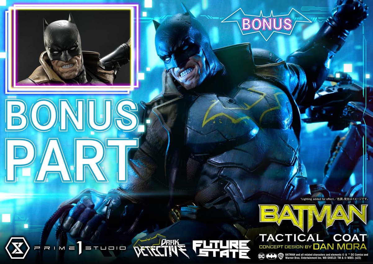 DC Comics Batman Dark Detective Tactical Coat (Deluxe Bonus Version) Quarter Scale Statue - Prototype Shown View 3