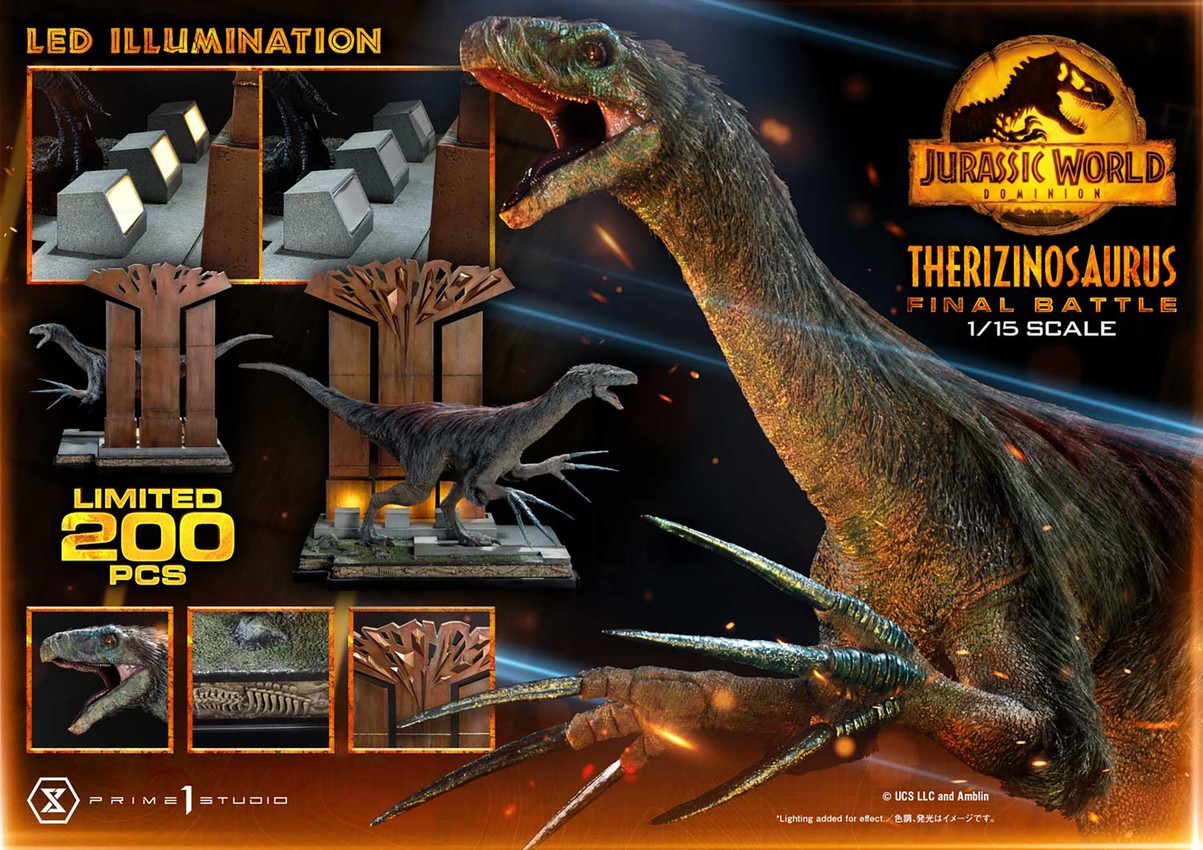 Jurassic World Dominion Therizinosaurus Final Battle (Bonus Version) Statues - Prototype Shown View 6