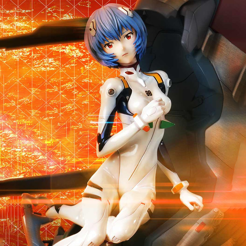 Evangelion Rei Ayanami (Bonus Version) Quarter Scale Statue - Prototype Shown View 1