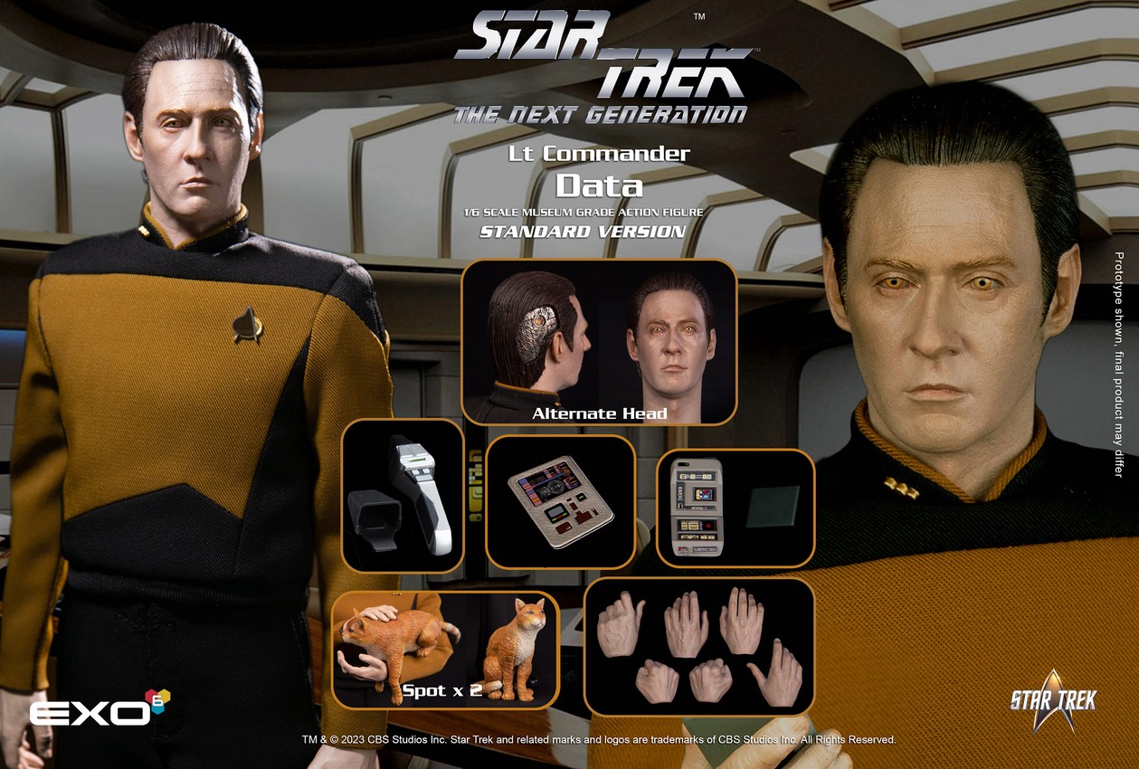 Star Trek Lt. Commander Data (Standard Version) Sixth Scale Figure - Prototype Shown View 6