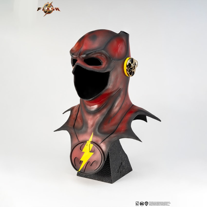 DC Comics Young Barry Cowl Prop Replica - Prototype Shown View 3