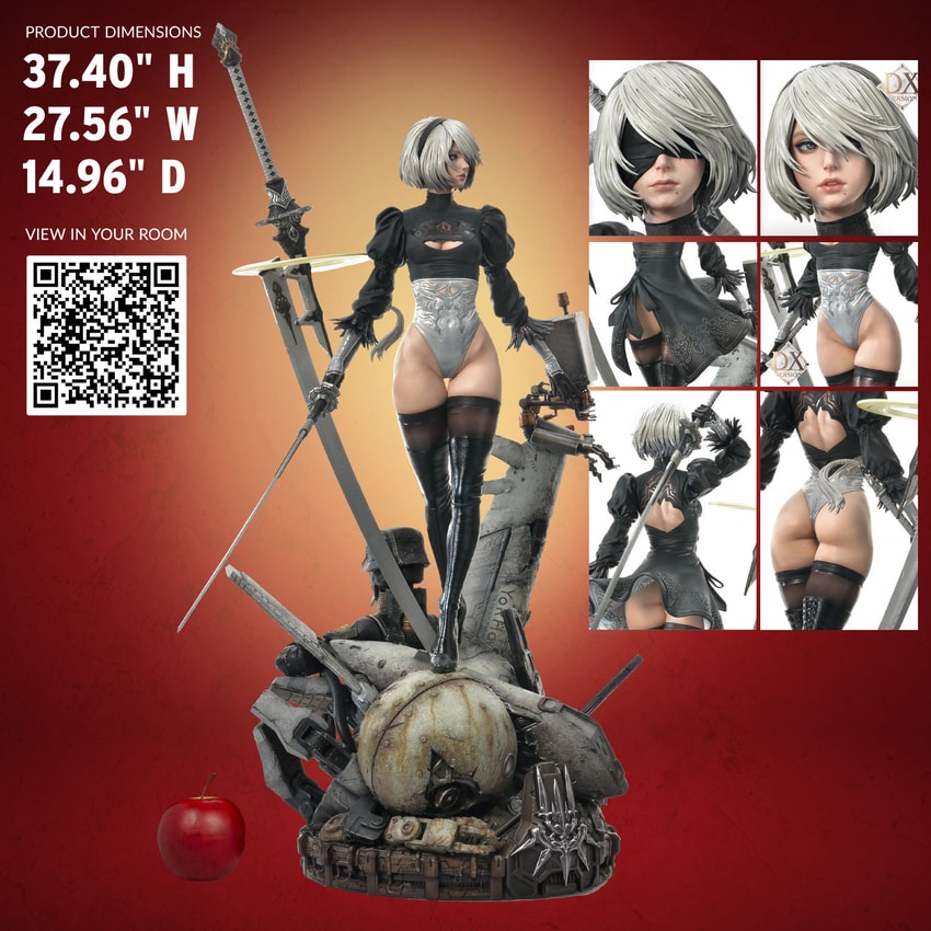 NieR: Automata 2B - YoRHa No. 2 Type B (Deluxe Ver.) 1:3 Scale Statue - Prototype Shown View 2
