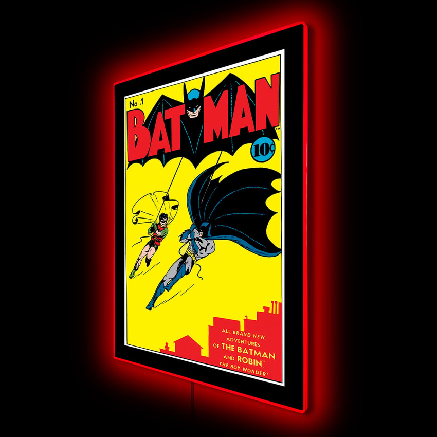Batman No. 1 Mini Poster Plus LED Illuminated Sign Wall Light