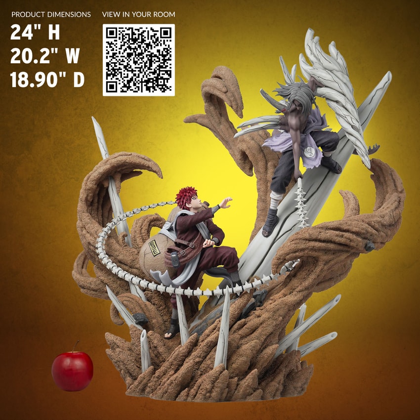 Gaara vs Kimimaro Statue by HEX Collectibles | Sideshow Collectibles