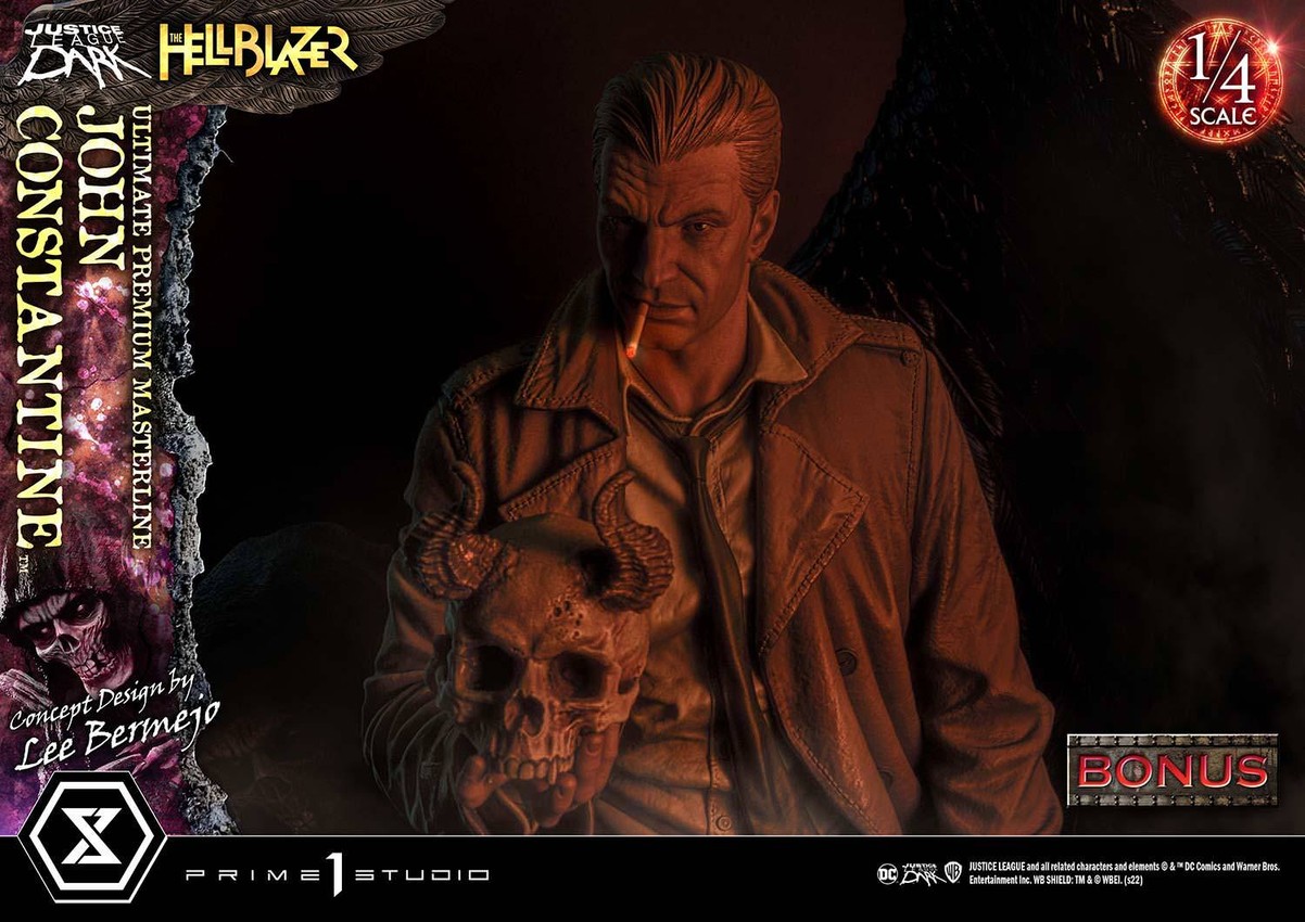 DC Comics John Constantine (Deluxe Bonus Version) Quarter Scale Statue - Prototype Shown View 3