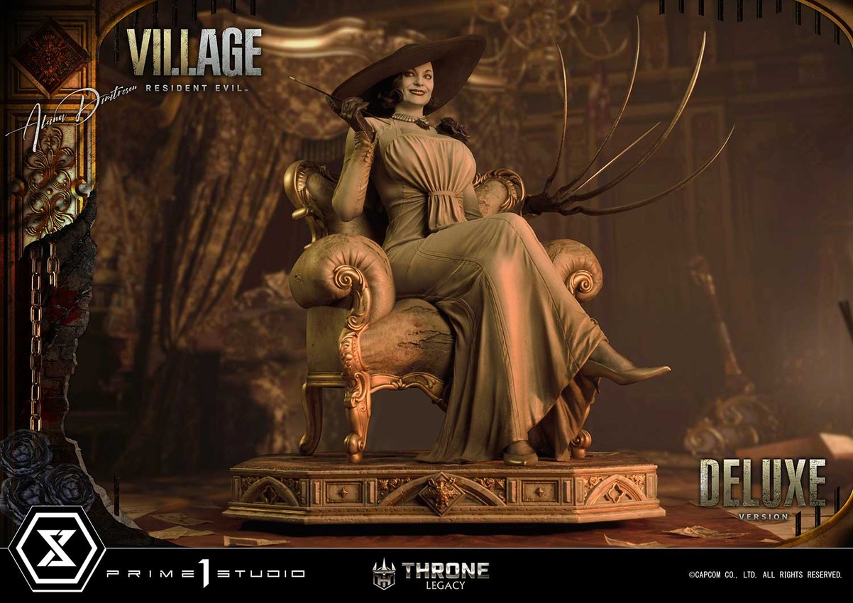 Resident Evil Alcina Dimitrescu (Deluxe Version) Quarter Scale Statue - Prototype Shown View 3