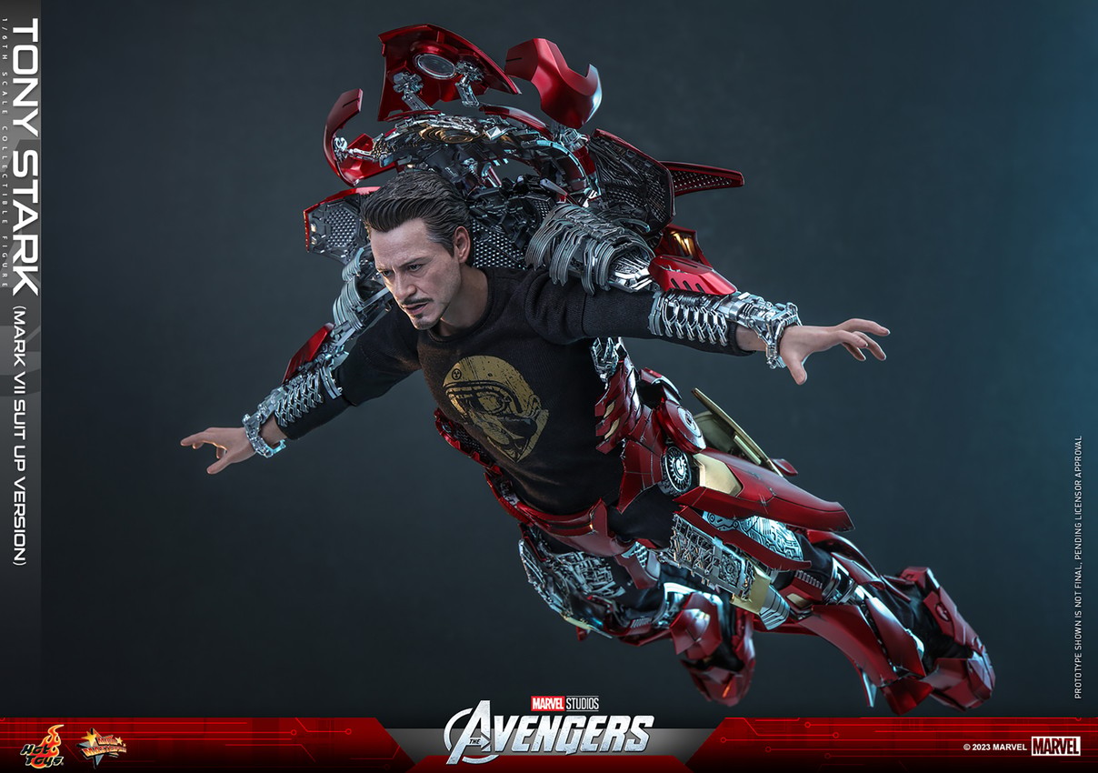 Tony Stark (Mark VII Suit up Version) Sixth Scale Figure by Hot