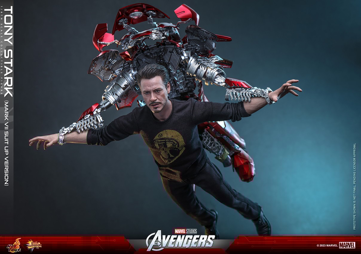 Tony Stark (Mark VII Suit up Version) Sixth Scale Figure by Hot