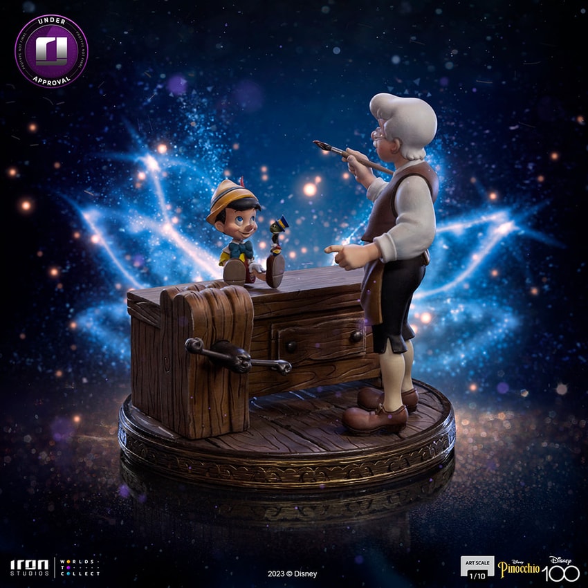 美品ピノキオ デラックス アイアンスタジオ Iron Studios ディズニー Statue Pinocchio Deluxe - Disney 100TH - Pinocchio - Art