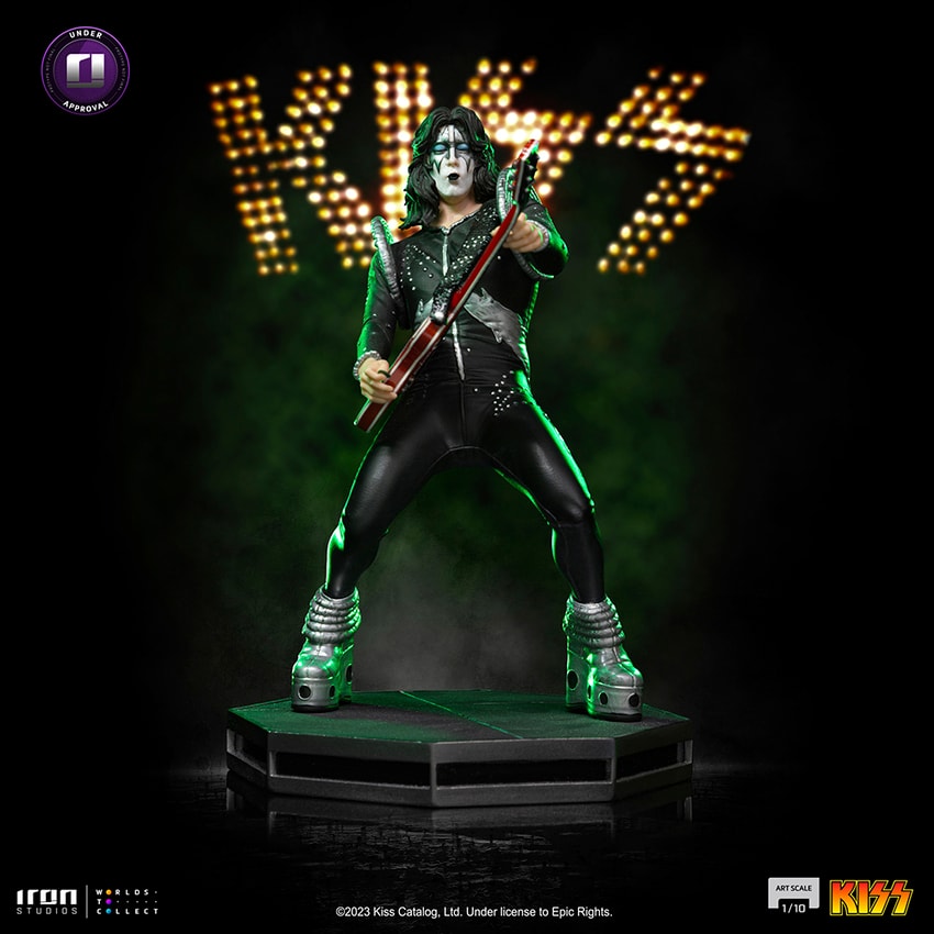 KISS Ace Frehley 1:10 Scale Statue - Prototype Shown View 1