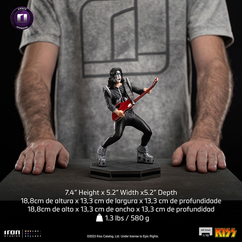 KISS Ace Frehley 1:10 Scale Statue - Prototype Shown View 5