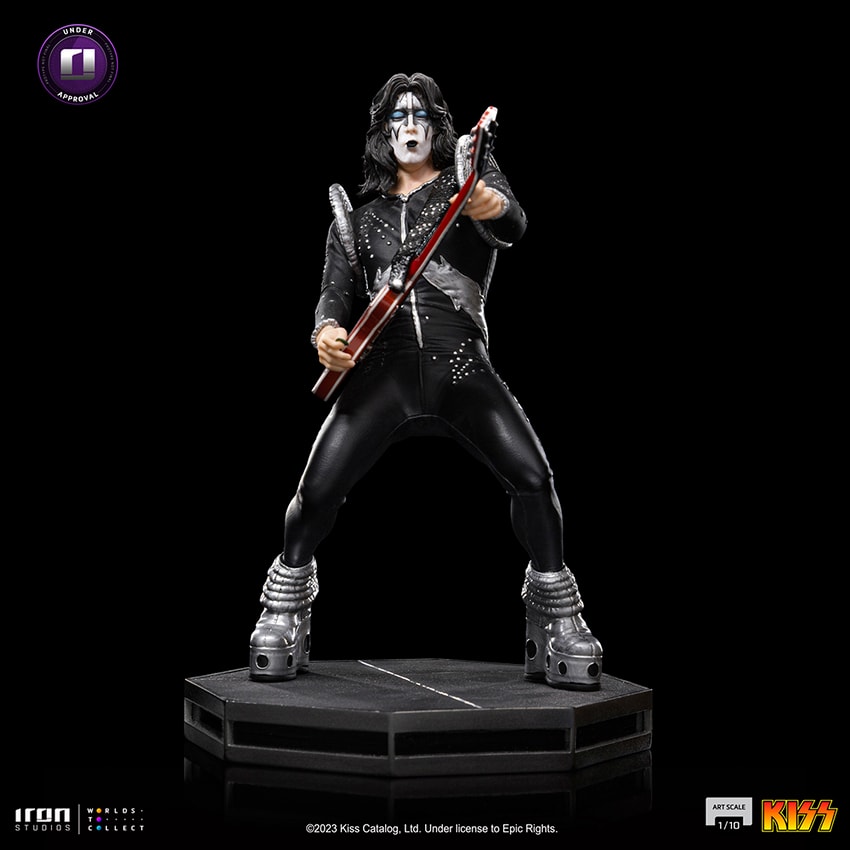 KISS Ace Frehley 1:10 Scale Statue - Prototype Shown View 6