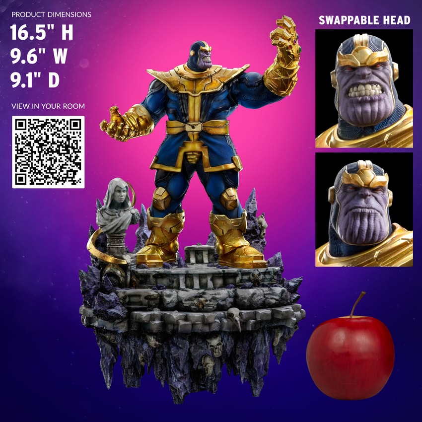 IRON STUDIOS : Thanos 1/10 Scale Statue Thanos-deluxe_marvel_scale_64c41511c994e