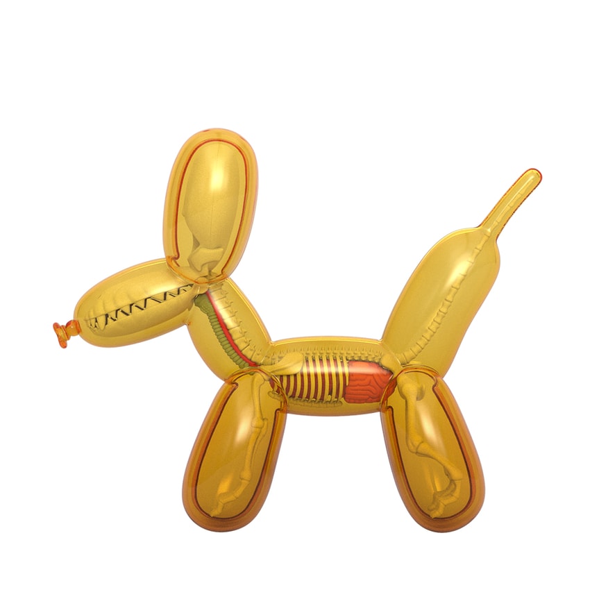 Mighty Jaxx Originals Balloon Dog Anatomy (Honey Edition) Collectible Figure - Prototype Shown View 3