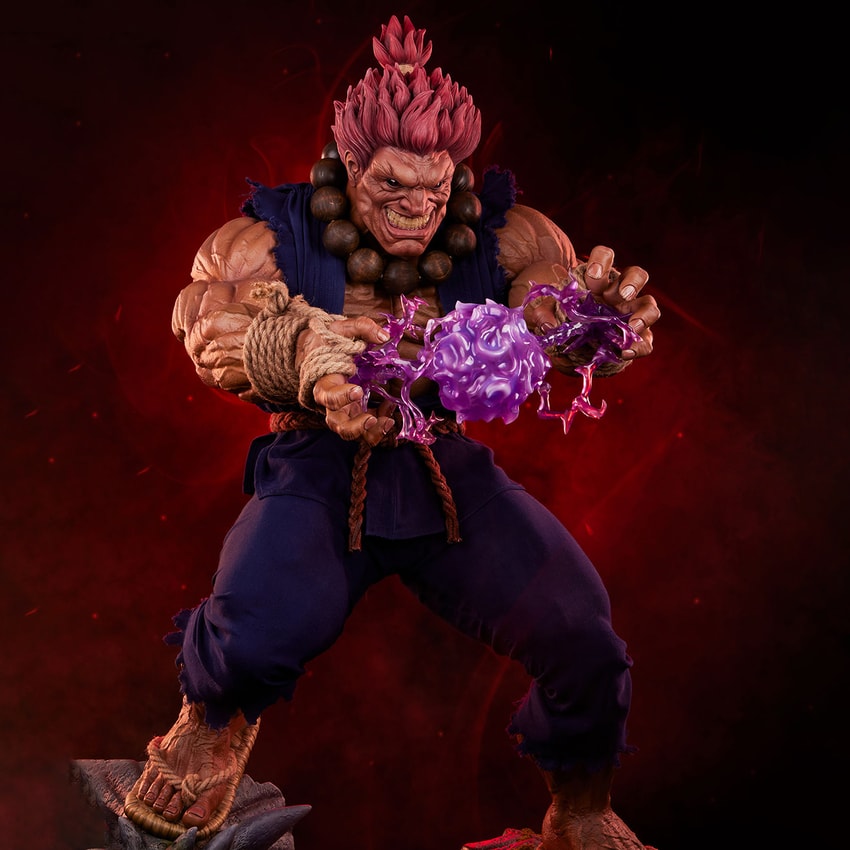 Street Fighter Akuma Statues - Prototype Shown View 3