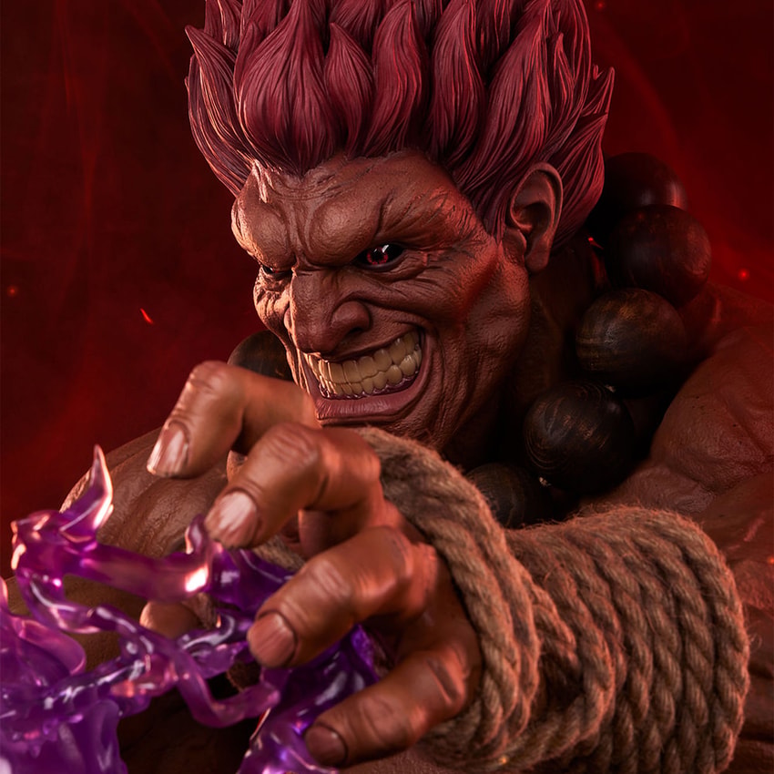 Street Fighter Akuma Statues - Prototype Shown View 4