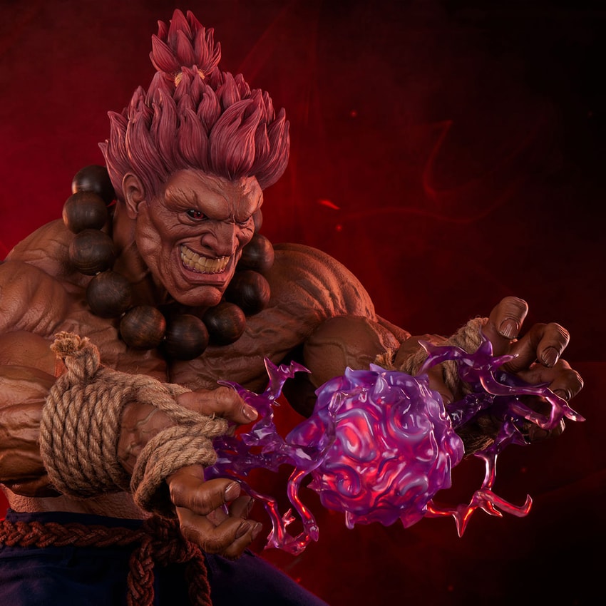 Street Fighter Akuma Statues - Prototype Shown View 6
