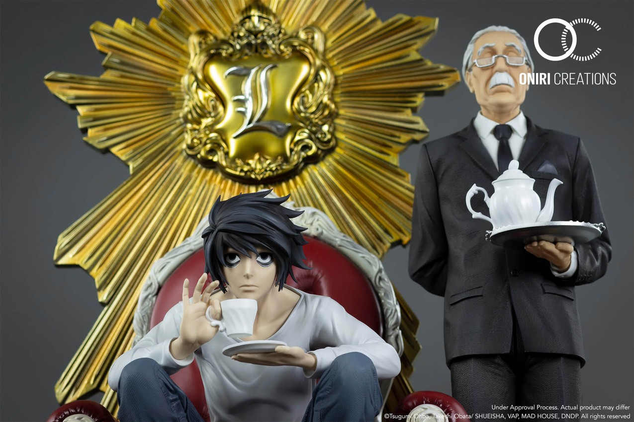 Death Note L & Watari Diorama - Prototype Shown View 3