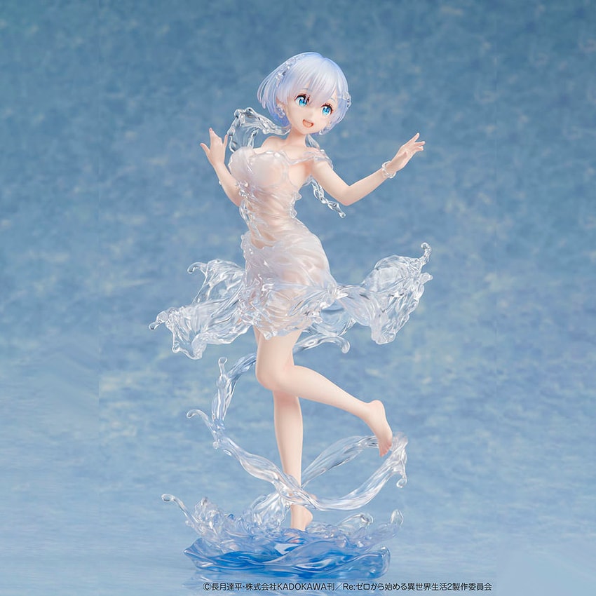 Re:ZERO - Starting Life in Another World Rem (Aqua Dress Version) Collectible Figure - Prototype Shown View 6