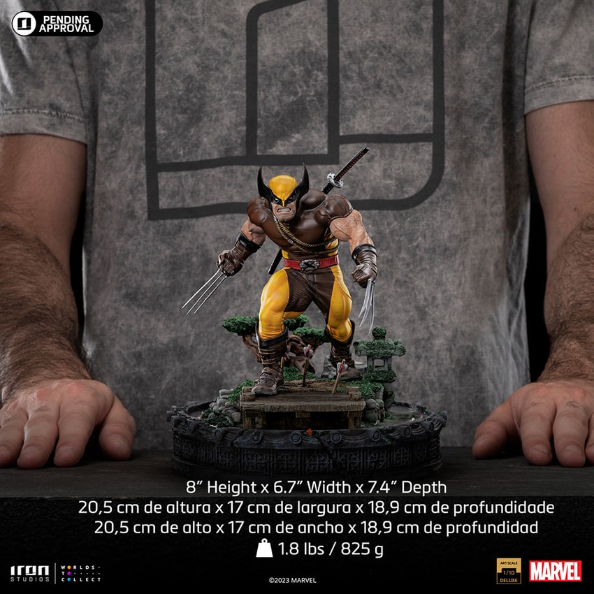 Wolverine Unleashed Deluxe 1:10 Scale Statue by Iron Studios