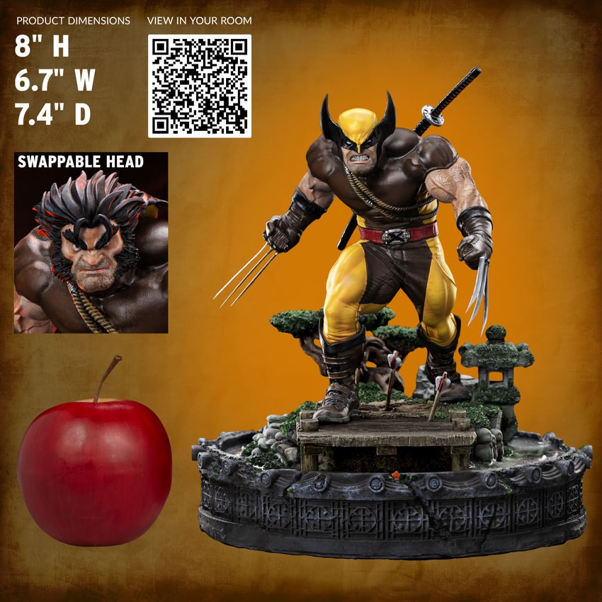 Wolverine Unleashed Deluxe 1:10 Scale Statue by Iron Studios