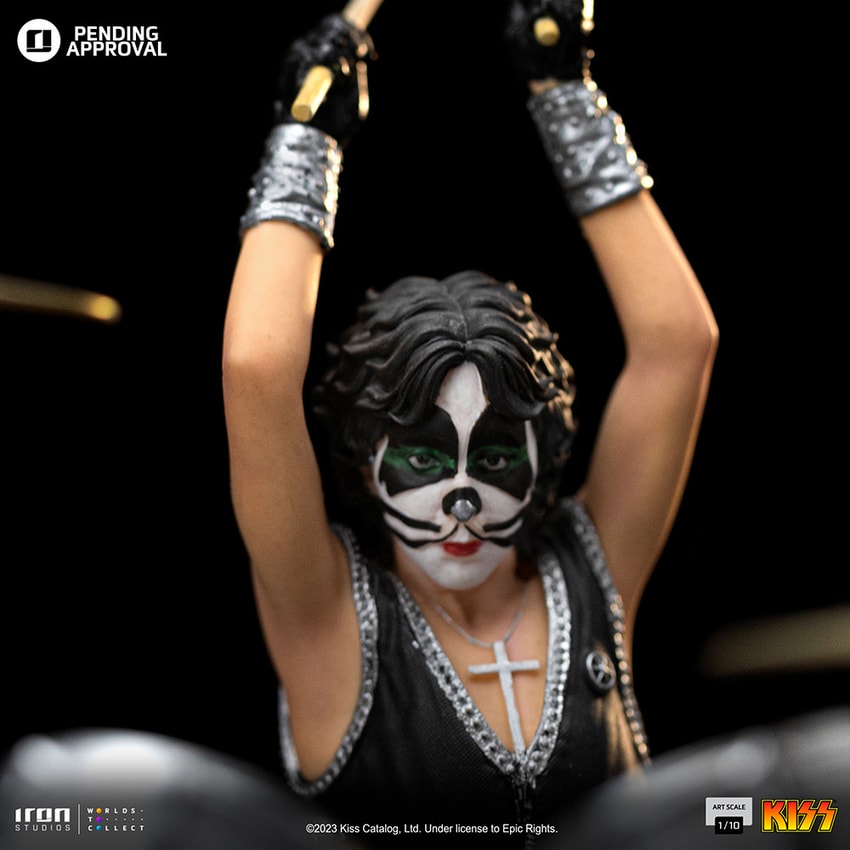 Peter Criss 1:10 Scale Statue by Iron Studios | Sideshow