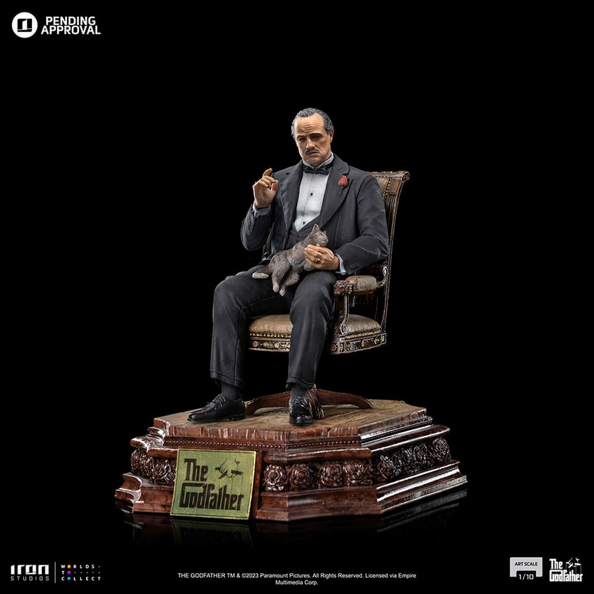 アイアンスタジオ　ゴッドファーザー　ドン・コルレオーネ Don Vito Corleone 1:10 Scale Statue by Iron Studios | Sideshow
