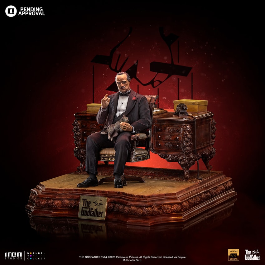 The Godfather Don Vito Corleone Deluxe 1:10 Scale Statue - Prototype Shown View 3