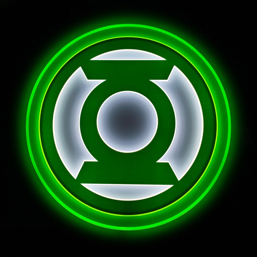 DC Comics Green Lantern LED Logo Light (Large) Wall Light  View 1