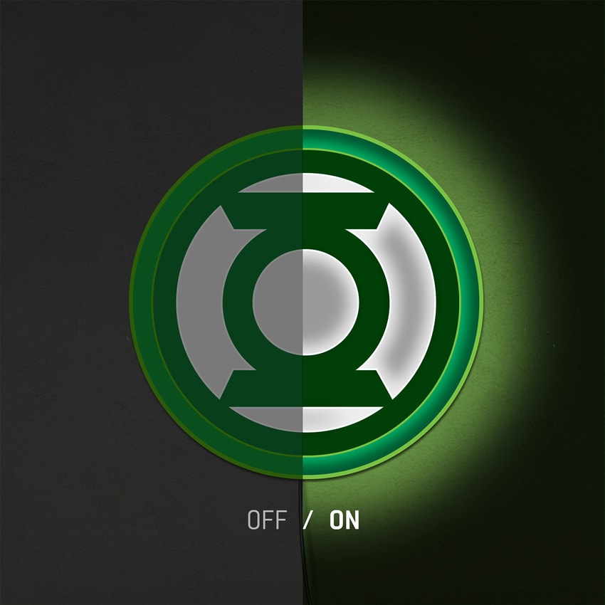 Green Lantern LED Logo Light (Large) View 5