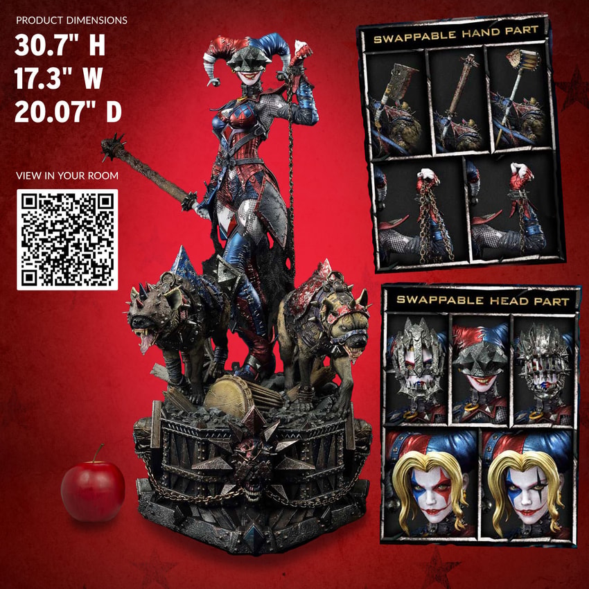 DC Comics Harley Quinn Who Laughs (Deluxe Version) 1:3 Scale Statue  View 2