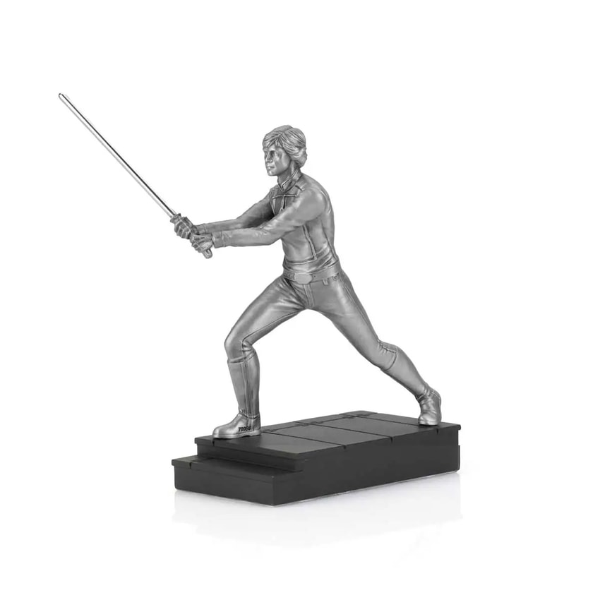 Star Wars Luke Skywalker Lightsaber Duel Pewter Collectible  View 3