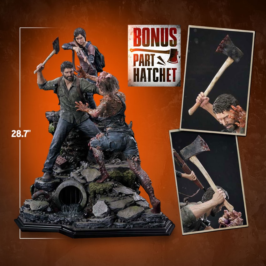 Joel & Ellie (Deluxe Bonus Version) Quarter Scale Statue by Prime 1 Studio