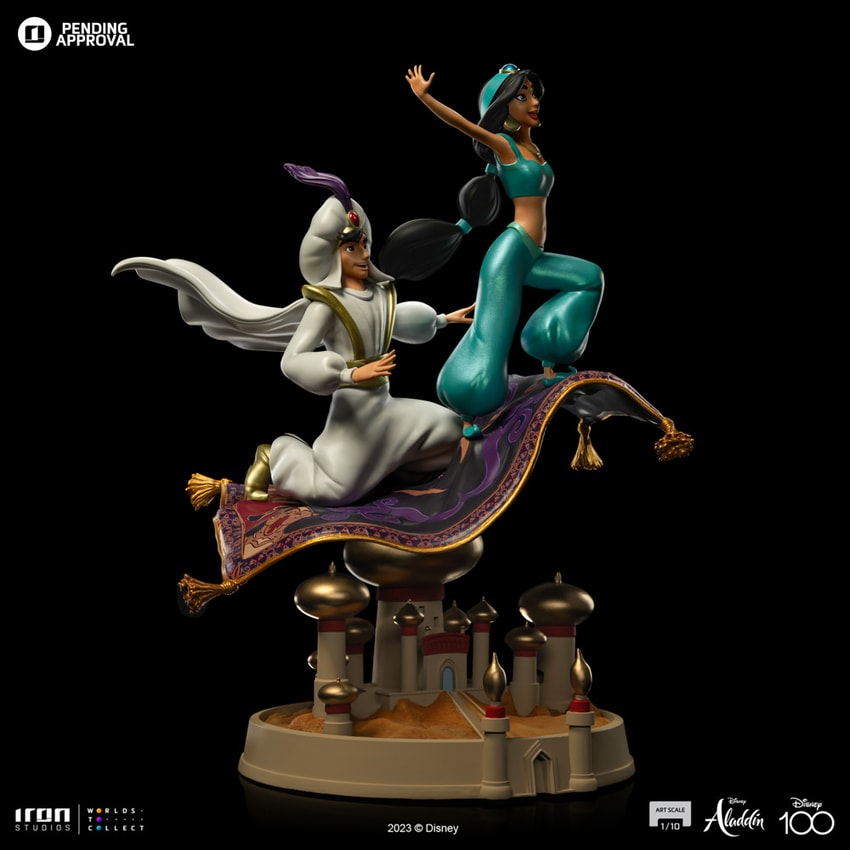 The Aladdin and Jasmine 1:10 Art Scale Statue by Iron