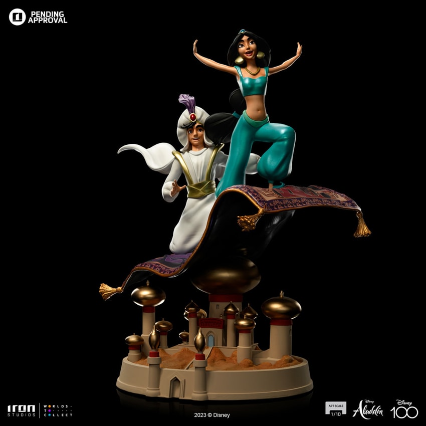 The Aladdin and Jasmine 1:10 Art Scale Statue by Iron