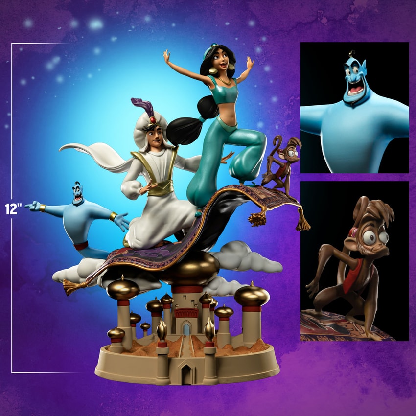 The Aladdin and Jasmine 1:10 Art Scale Statue by Iron Studios