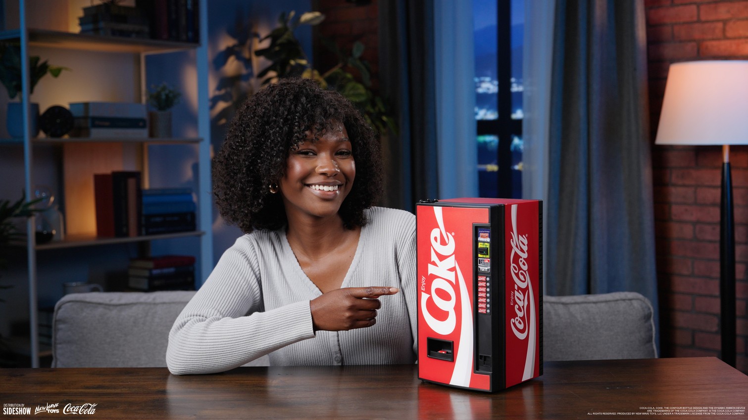 Coca-Cola Classic Vending Machine Mini Fridge Scaled Replica