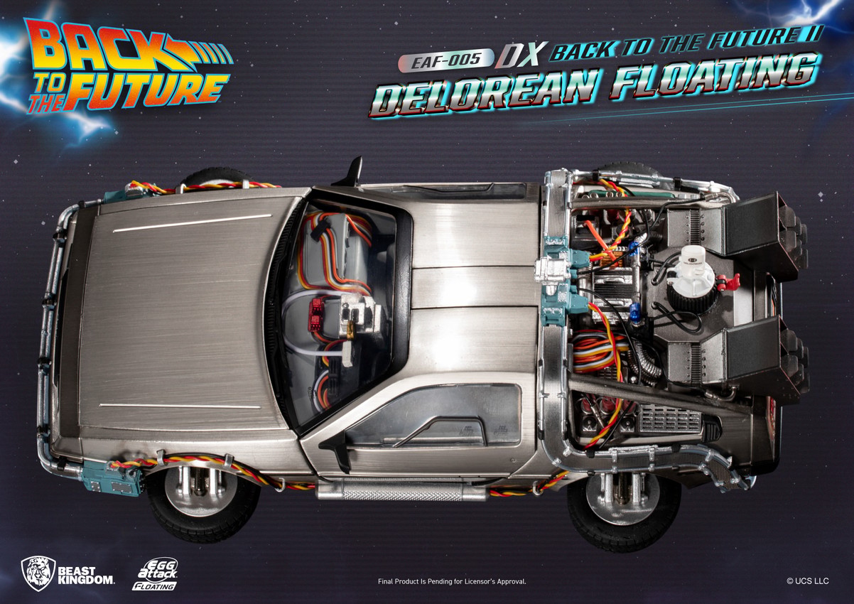 Back to the Future DeLorean Floating DX Statues - Prototype Shown View 4