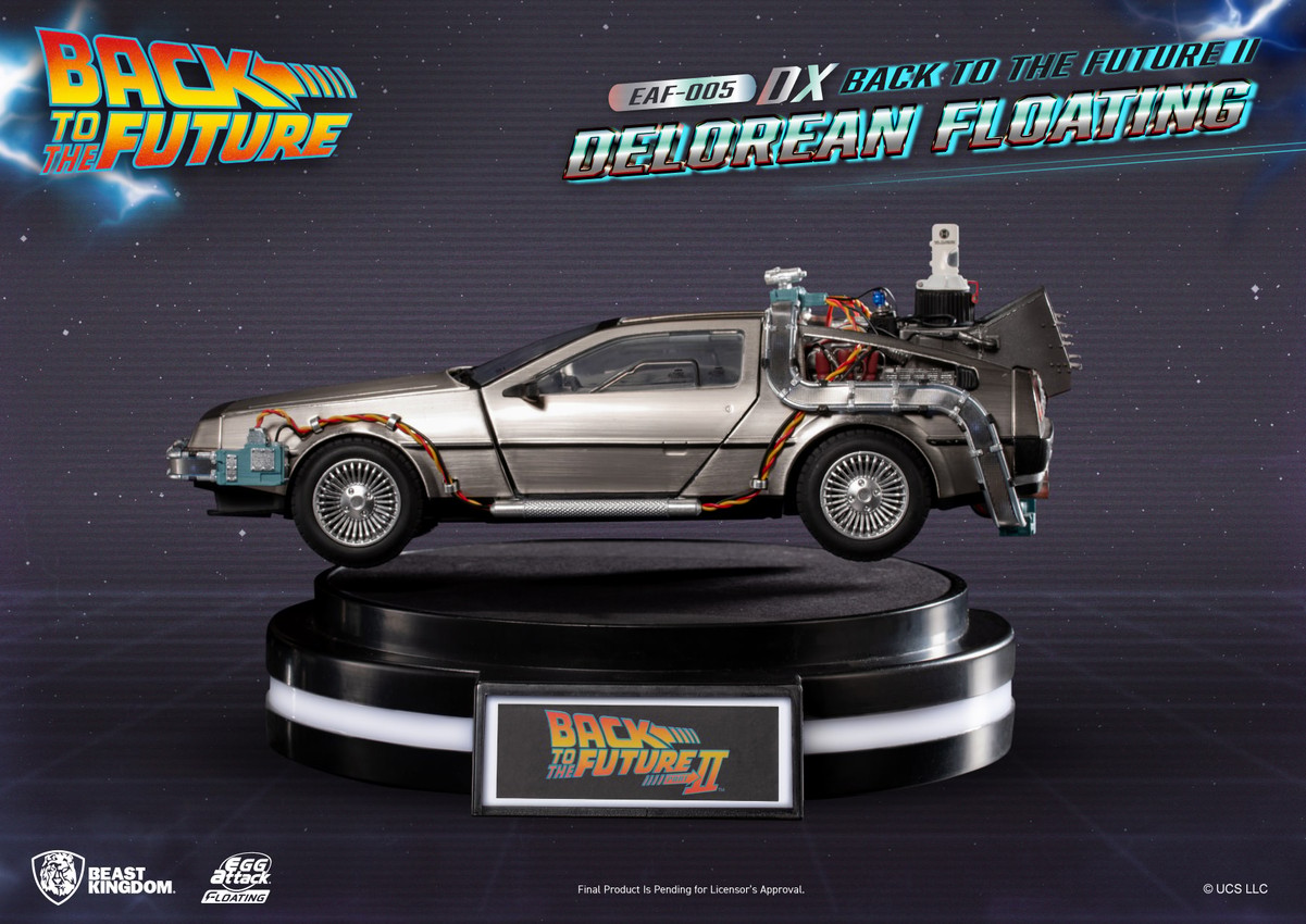 Back to the Future DeLorean Floating DX Statues - Prototype Shown View 6