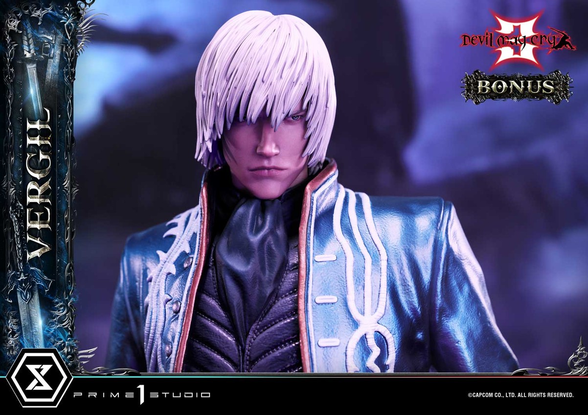 Devil May Cry Vergil (Deluxe Bonus Version) Quarter Scale Statue - Prototype Shown View 6