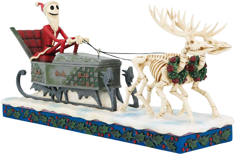 Disney Santa Jack and Sleigh Figurine - Prototype Shown View 4