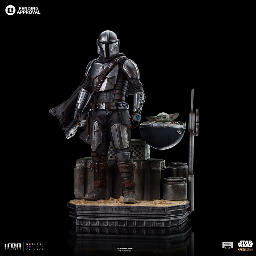 Din Djarin and Din Grogu Art Scale 1:10 Scale Statue by Iron