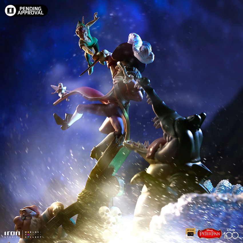 Disney Peter Pan VS Hook Deluxe 1:10 Scale Statue - Prototype Shown View 3